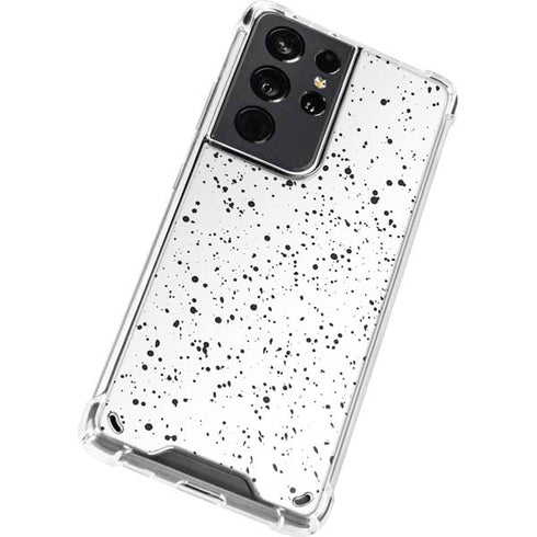 White Speckle Galaxy S21 Ultra 5G Clear Case